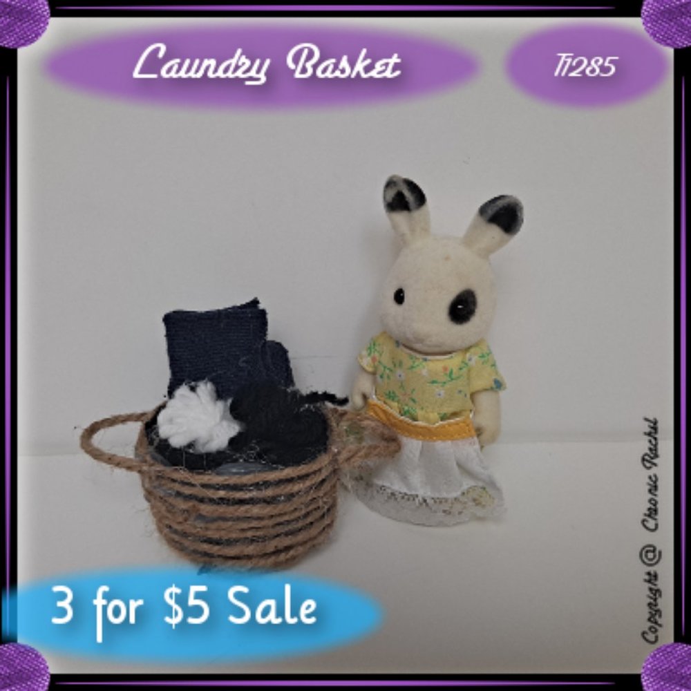 Fabric & Twine Laundry Basket